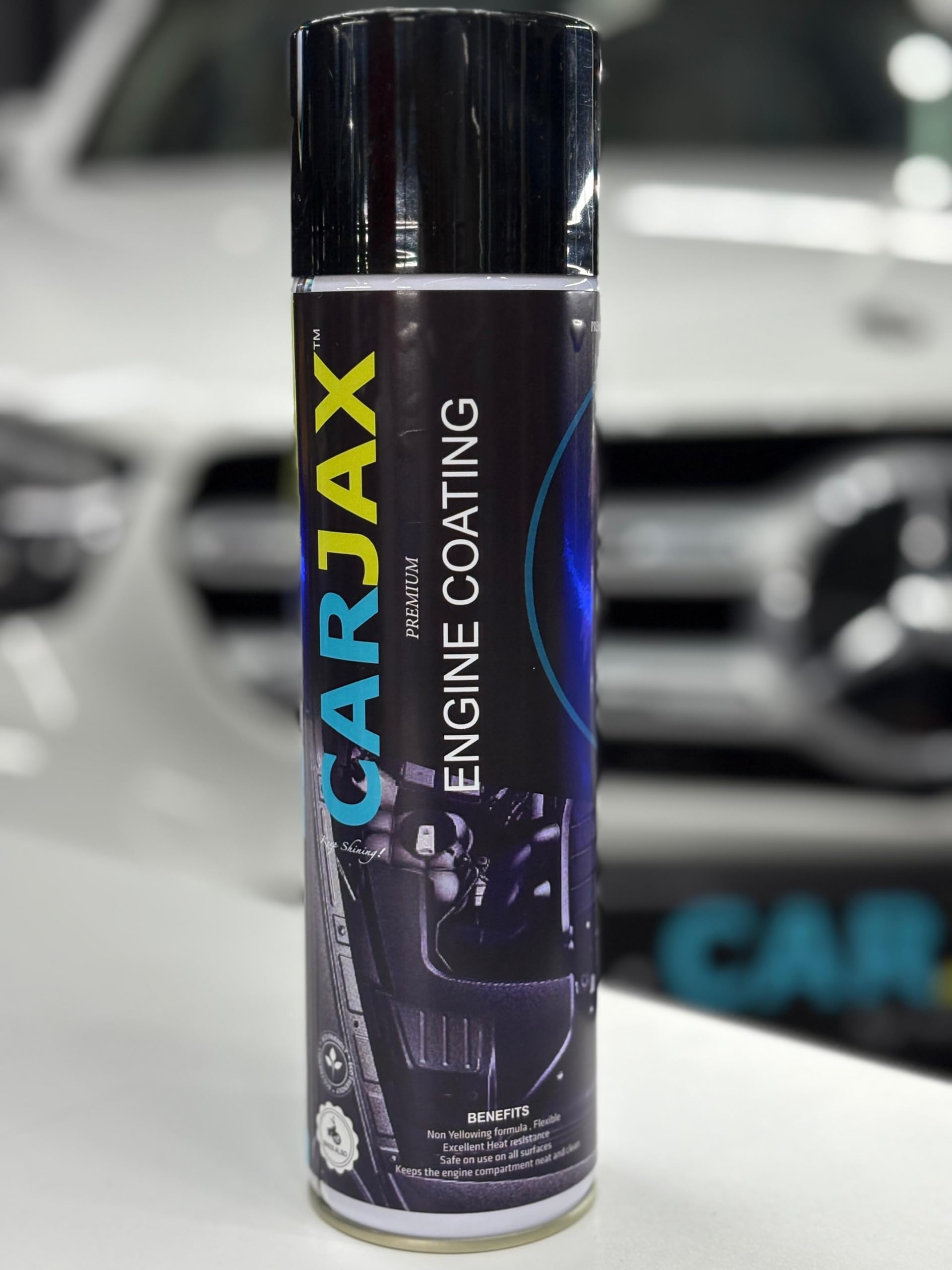 CARJAX Premium Engine Coating, Heat-Resistant Clear Lacquer, Non-Yellowing Formula for Auto Engine Bay Protection (500 ML)-image-19