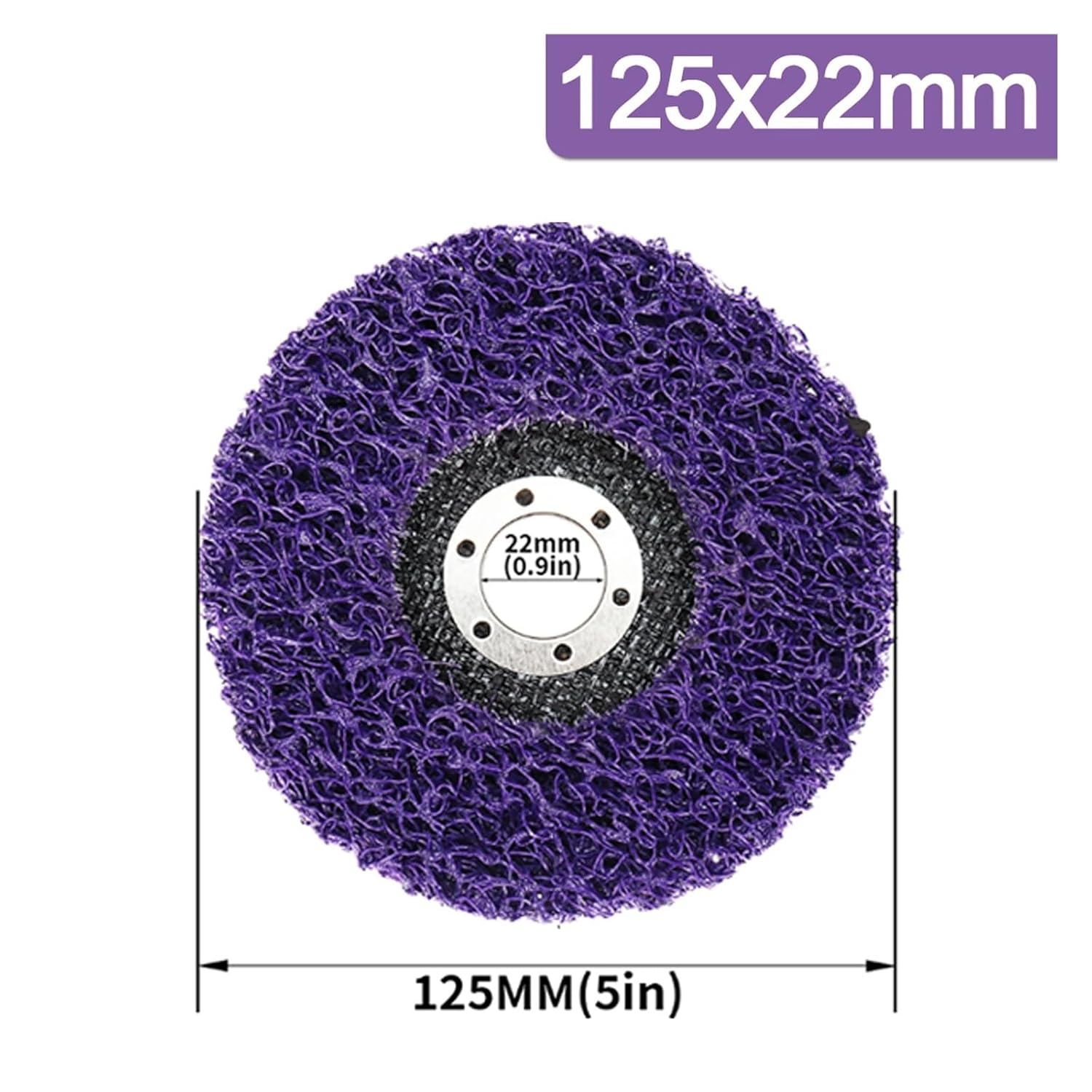 1/5/7pcs 100/115/125mm Coral Disc Poly Strip Disc Diamond Grinder Disc Abrasive Wheel Paint Rust Removal Clean for Angle Grinder Buffing Wheels