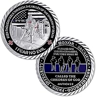 Vista 2 de Moneda de desafío para oficiales de policía, 5 unidades, línea azul, regalos para la aplicación de la ley