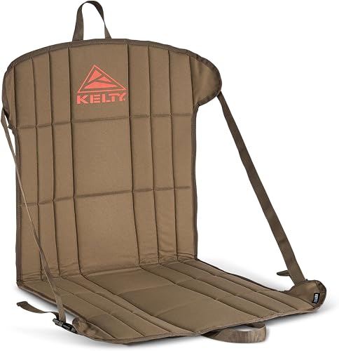 Camp Chair, Adjustable Minimalist Seat for Trail Breaks, Stadiums, Concerns, Closed Cell Foam Padding, 1.2oz (Bungee Cord/Beluga)