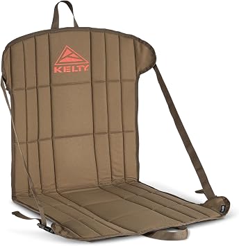 Kelty Camp Chair, Adjustable Minimalist Seat for Trail Breaks, Stadiums, Concerns, Closed Cell Foam Padding, 1.2oz Bungee Cord/Beluga
