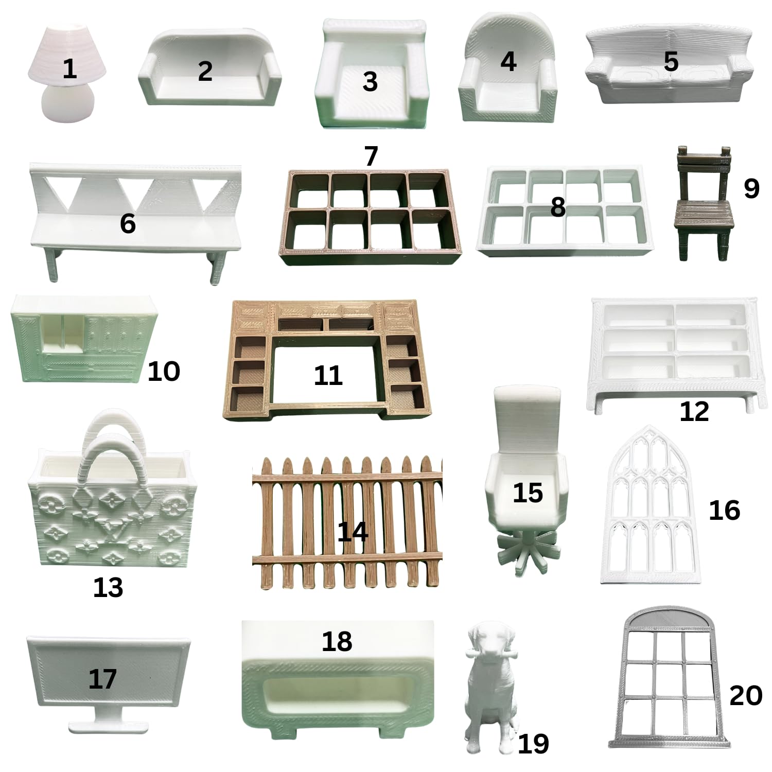 3D Home Dinning Theme Accessories Miniatures for Your Resin Art Ocean Theme and Shadow Art Box etc. Select Any 6 2