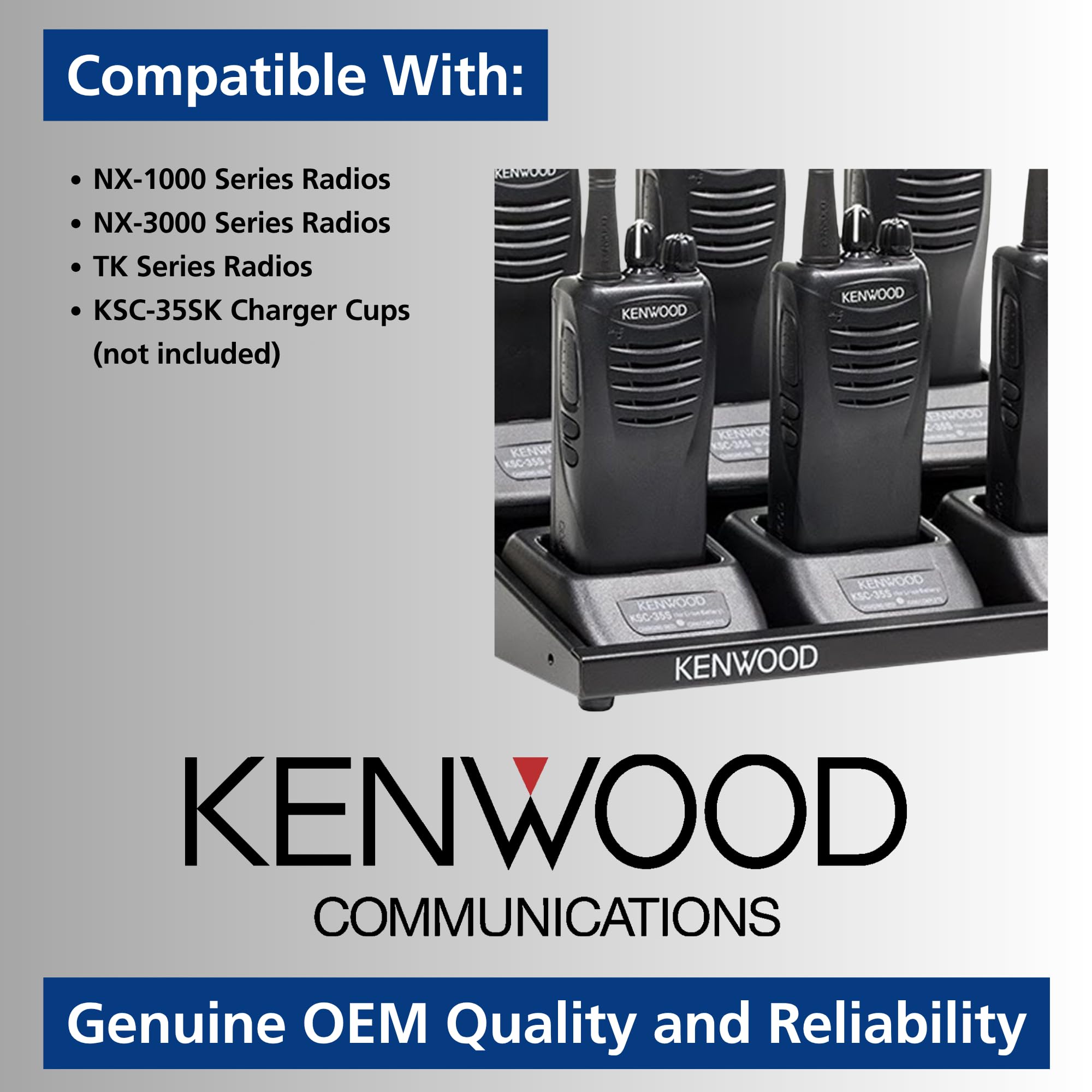 Amazon.com: KENWOOD KMB-28AK Multi-Unit Charger Adapter – 6 Slot