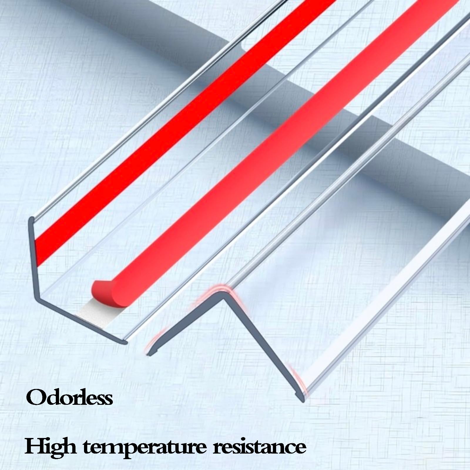 Perfil Angular Autoadhesivo,Protector Esquinas Pared PláStico Transparente,Resistente Al Agua,No Es FáCil Ponerse Amarillo,para Cocinas De Restaurantes,Hospitales