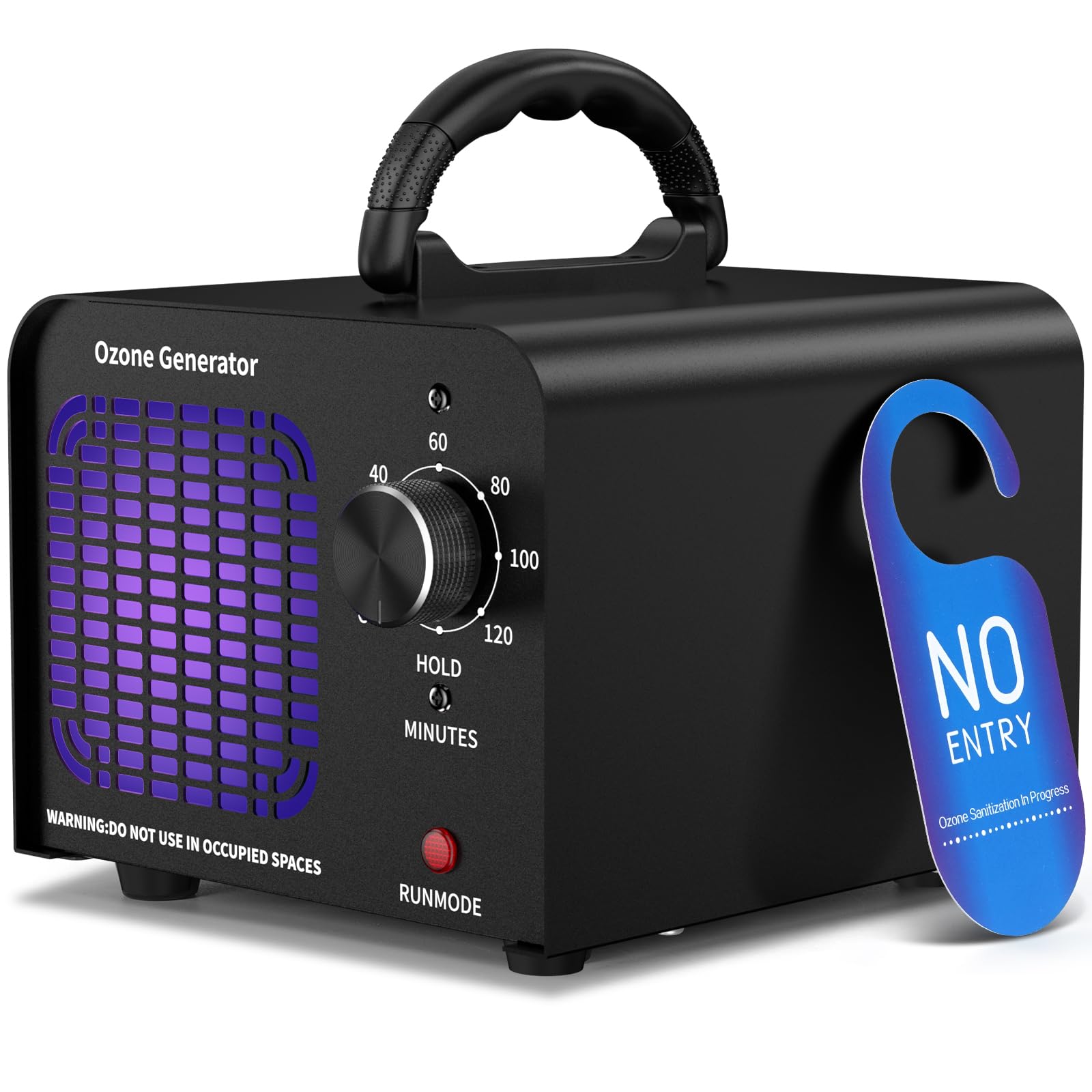 ODUOD Ozone Generator 36000mg/h, Ozone Machine Ionizer-High Capacity Ozone Odor Eliminator for Car/Home/Smoke/Pet Odor(Black)