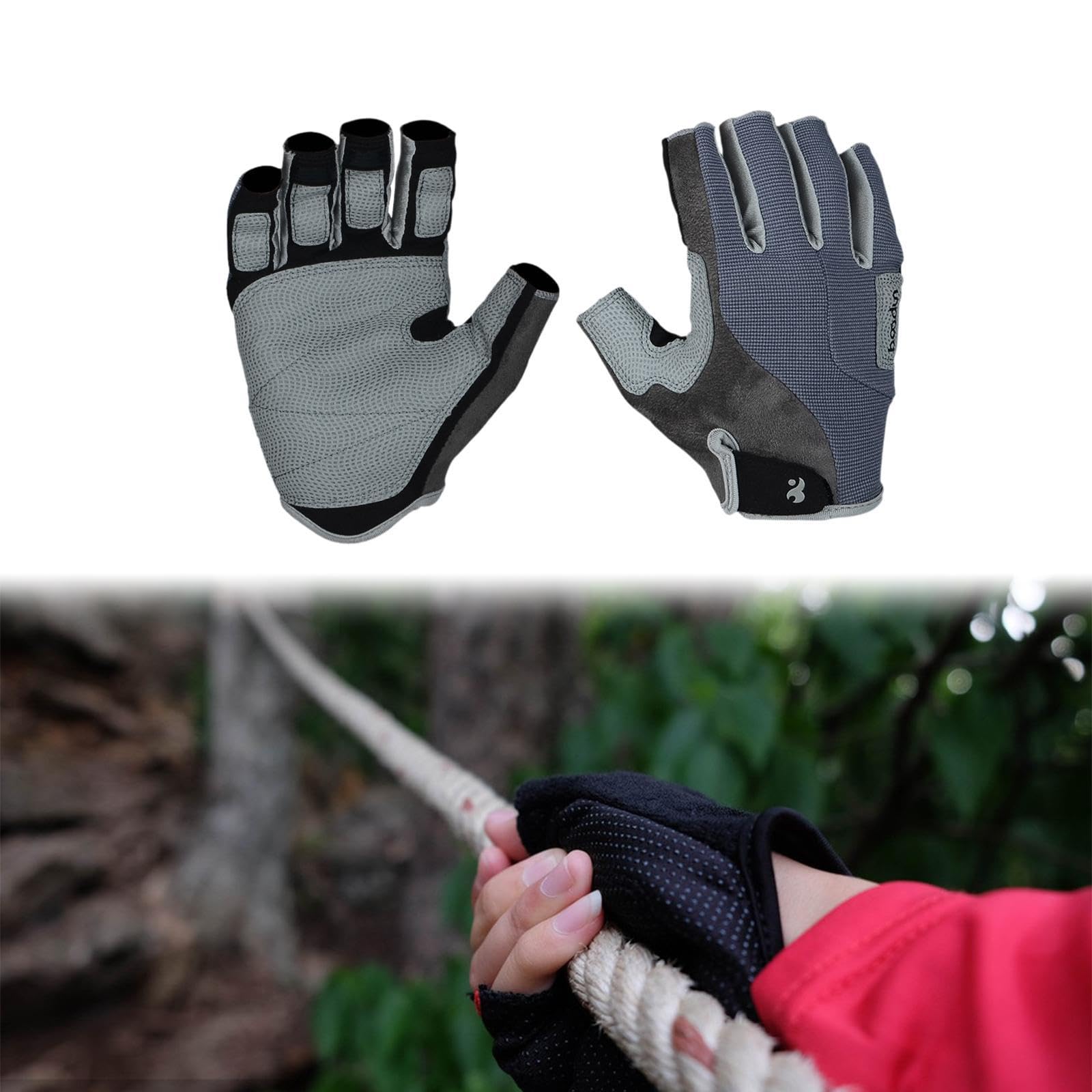 Climbing Guanti Dita Ciclismo Workout Antiscivolo Leggeri Traspiranti Adulti Spandex Adatti per Allenamento Palestra Ciclismo Arrampicata