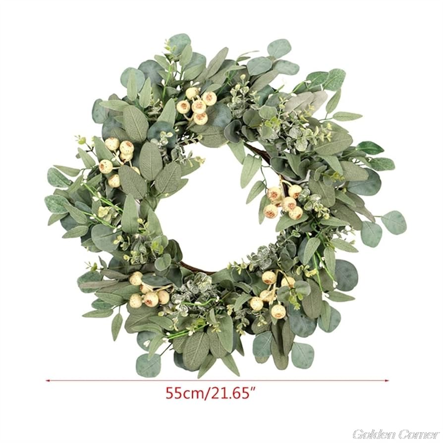 Amazon.co.jp: 玄関ドアの屋外用 通年リース 壁掛け ガーランド