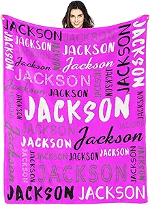 Personalized Name Blanket Customized Baby Blankets for Girls Boys Adults Monogrammed Blankets and Throws Christmas Birthday Mothers Fathers Valentines Day Gift