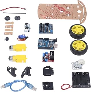 Smart Robot Car Chassis Kit, 2WD DIY Robot Car Kit With 2 Wheels & 2 Motors, 4 Battery Boxes, Programmable Educational Toy Car Chassis For Kids Teens DIY