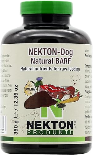 Nekton -Suplemento alimenticio crudo Barf Natural para perros, 350 gm (12.35 onzas)