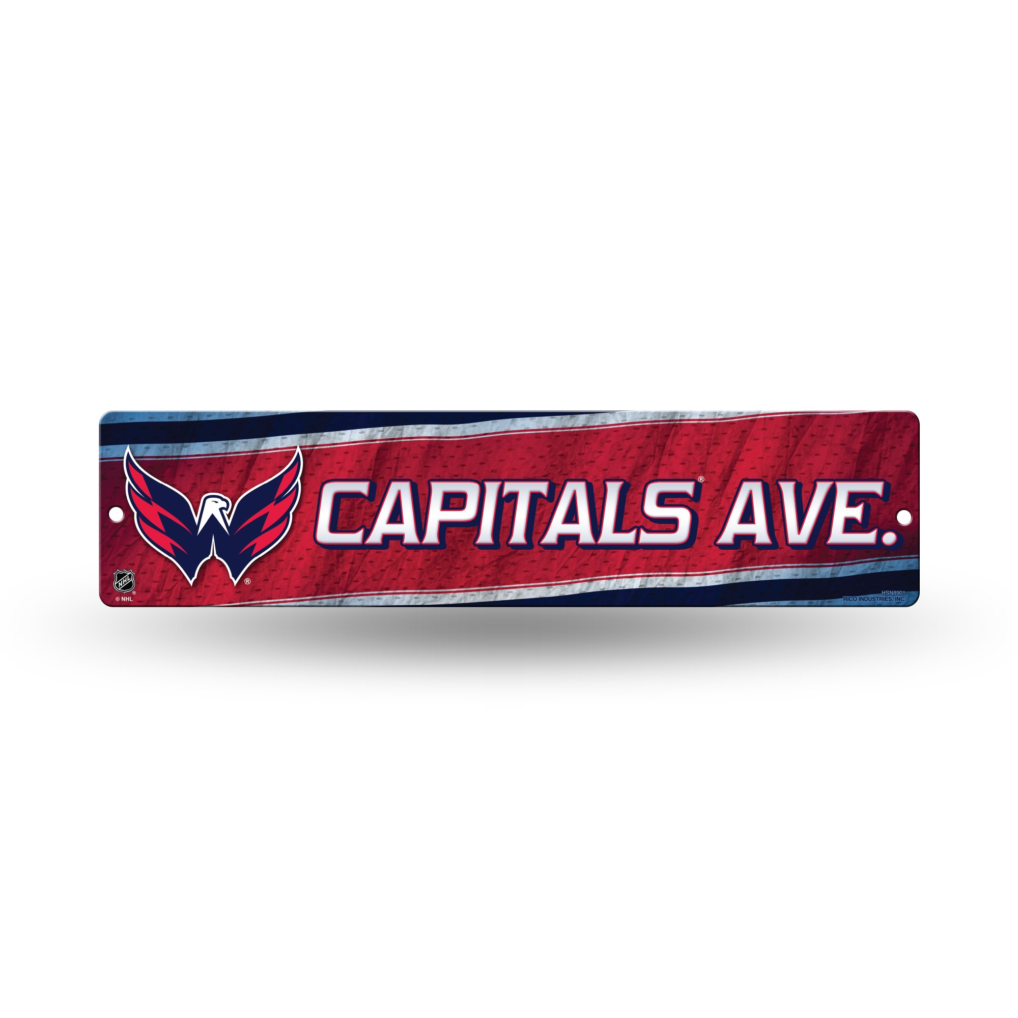 Rico Industries HSN8901 Plastic Street Sign , Washington Capitals