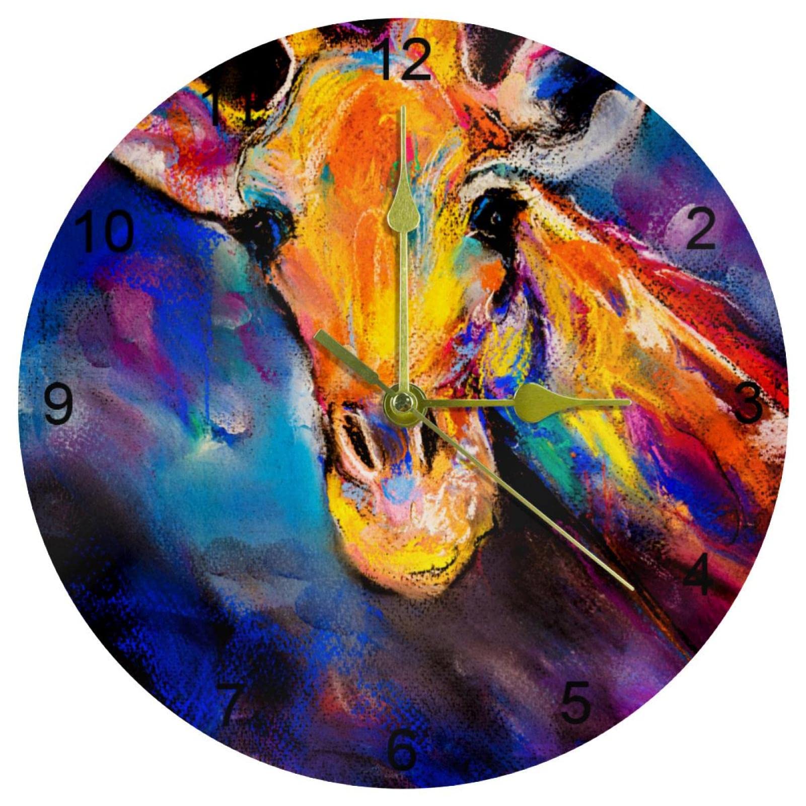 Horloge murale girafe originale, le cadeau idéal pour décorer une chambre
