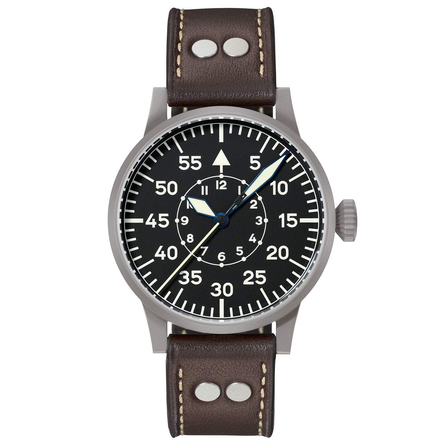 Laco Fliegeruhr Original Leipzig Made in Germany – 42 mm Ø hochwertige Handaufzugsuhr – Einzigartige Qualität. Herausragende Verarbeitung – Wasserdicht im zeitlosem Design – seit 1925