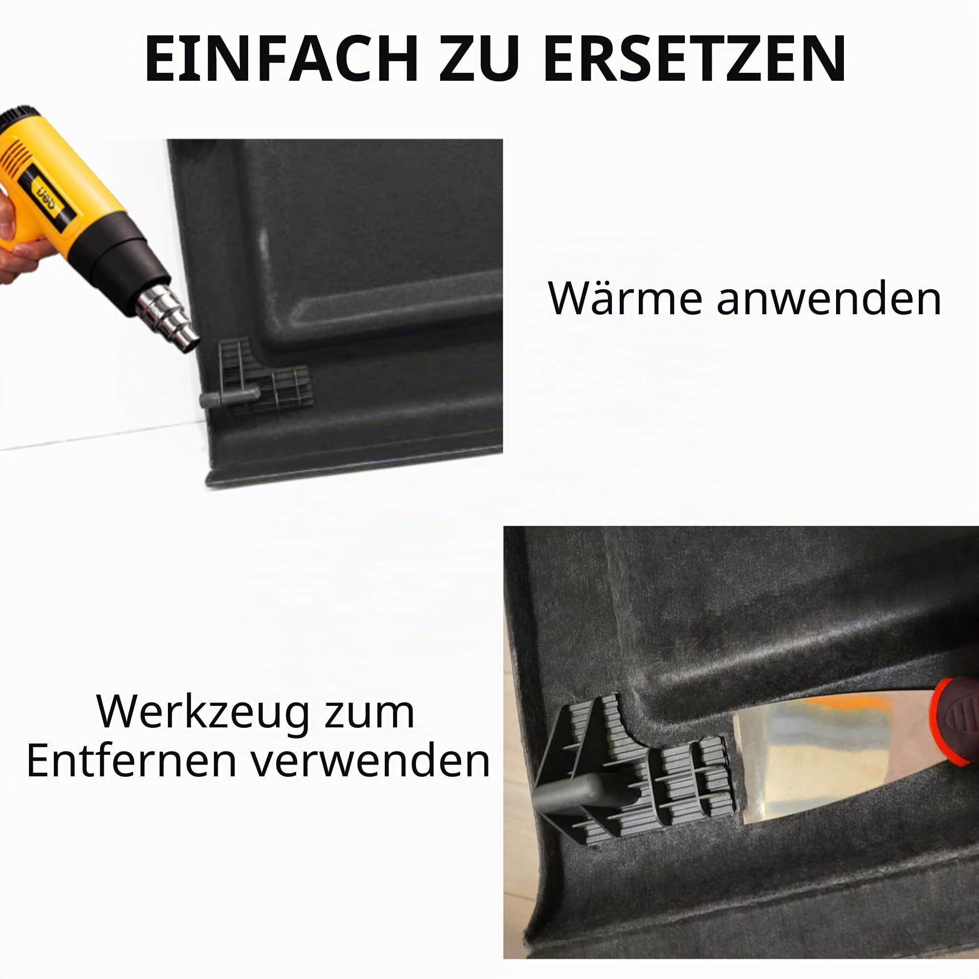 Ersatz-Scharnier für Kofferraumabdeckung Kompatibel mit Tiguan; T-Cross; T-ROC; Heckklappe; Lösung bei Bruch