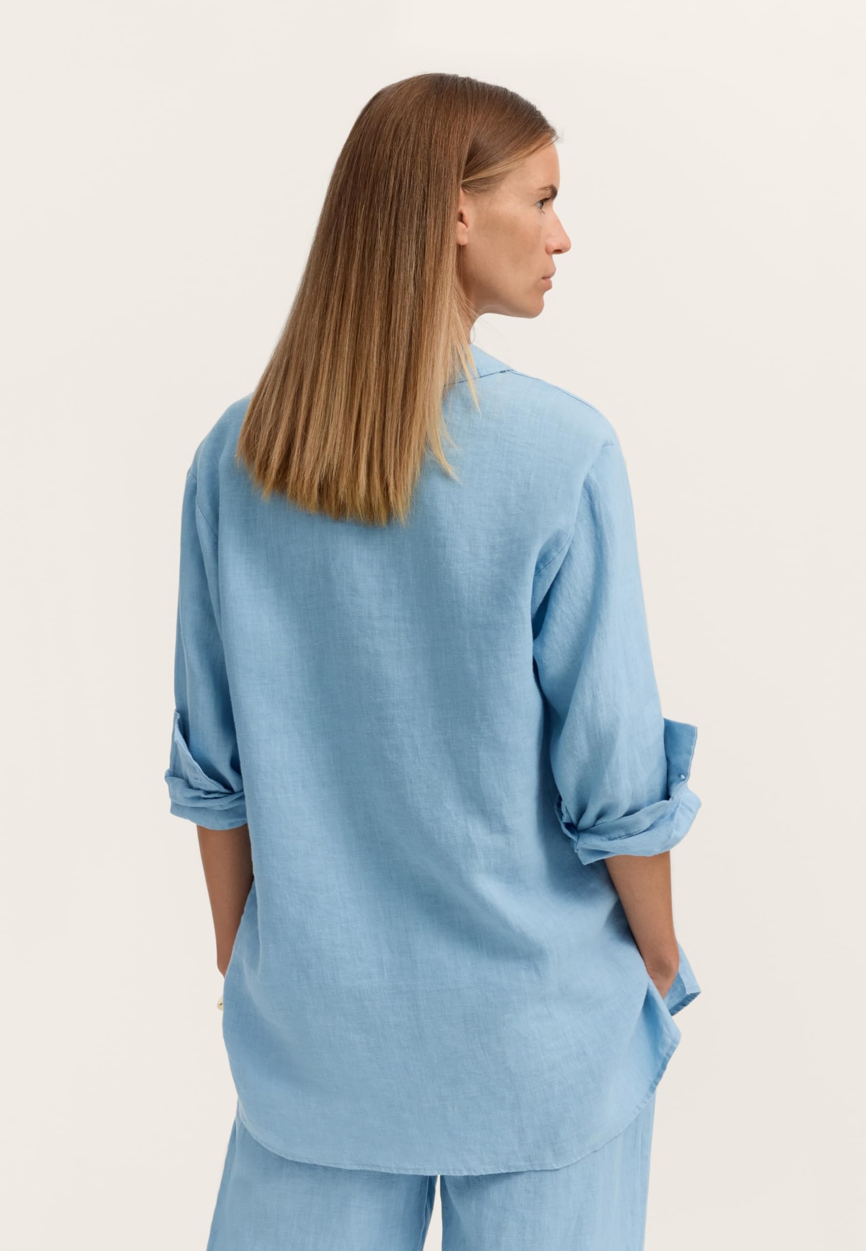 bugatti Damen Bluse W3749-13034 | Modern Fit aus 100% Leinen