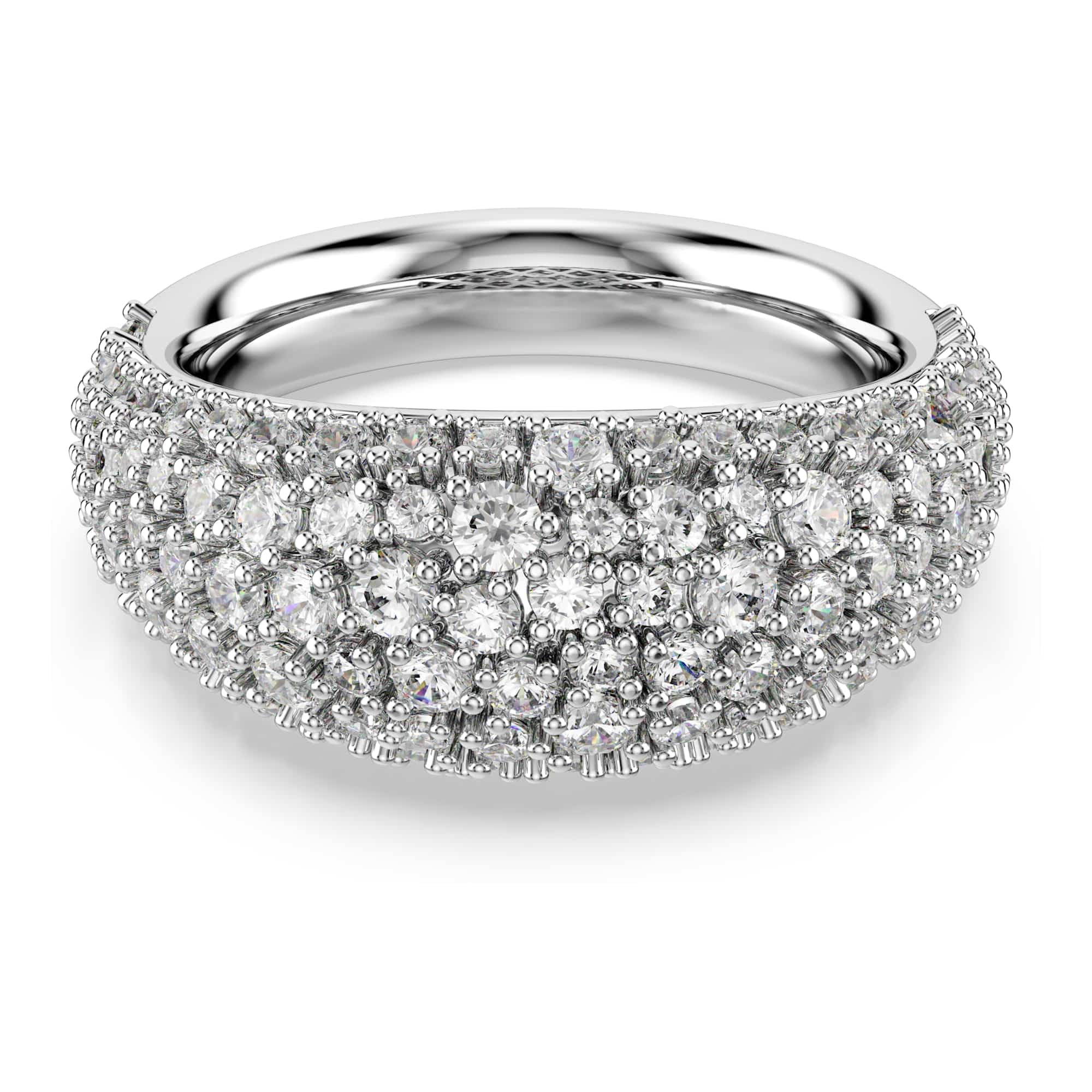 Swarovski Sublima Kollektion Ring, Weiß, Rhodiniert