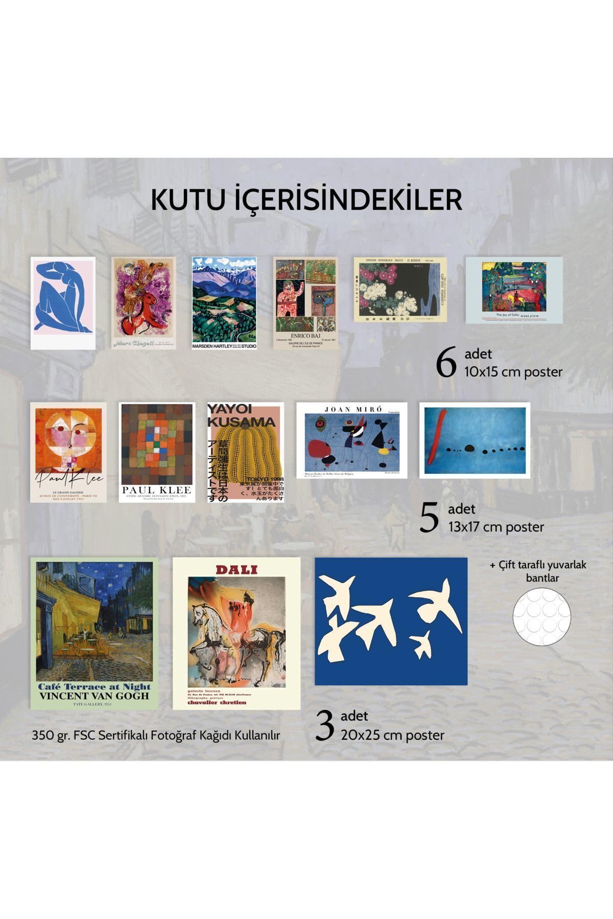 GUGUK Avant Temalı Eklektik Poster Seti-1