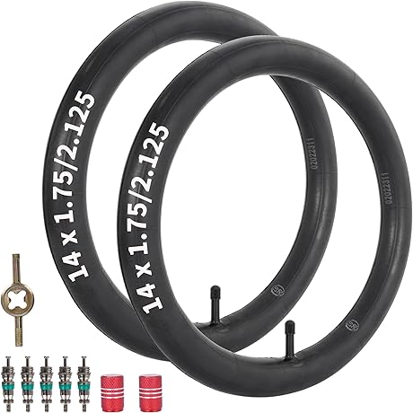 14x2.125 Bike Inner Tube Compatible with 14x1.75 14x1.9 14 x 1.95 14...