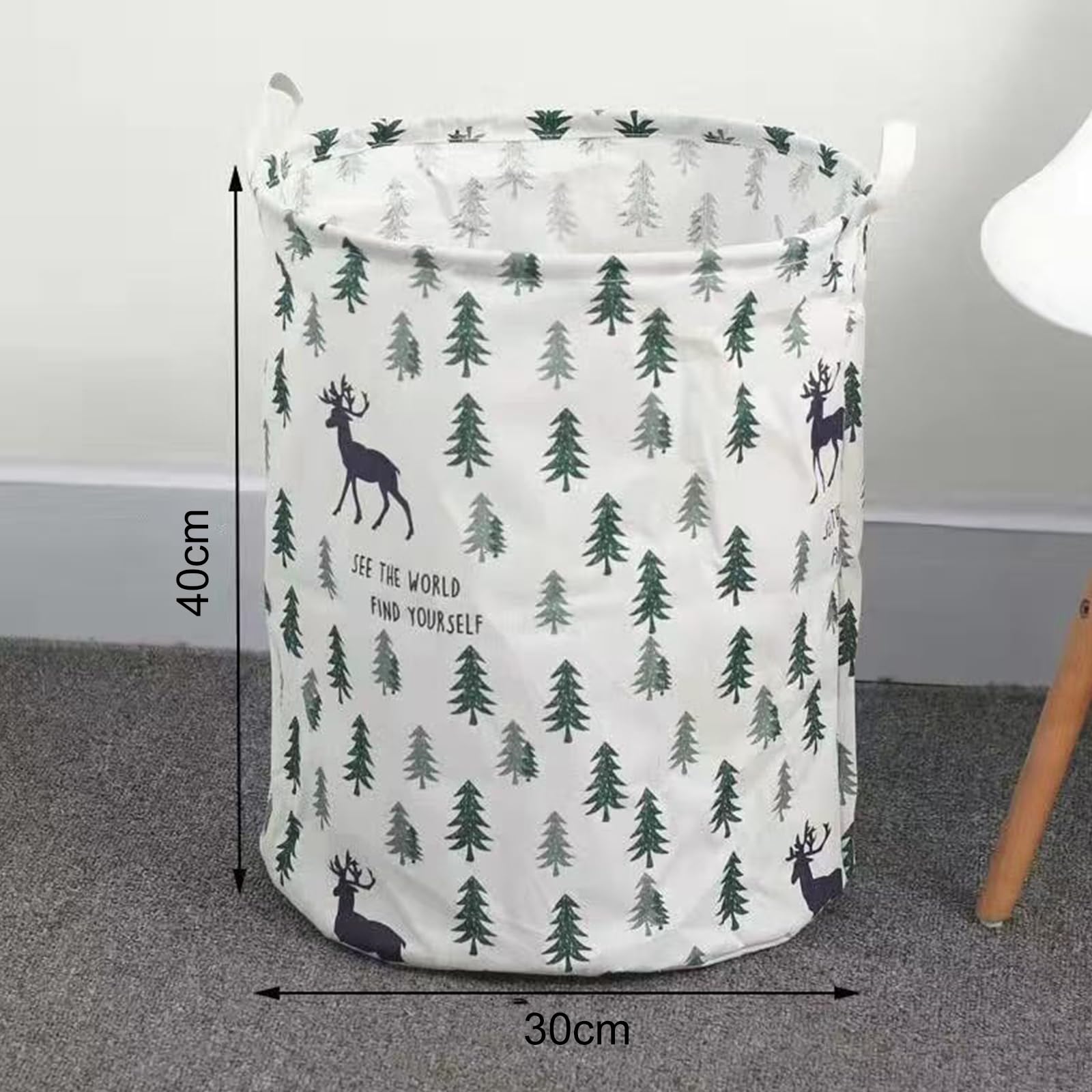 Panier à Linge en Toile Paniere a Linge Sale Étanche Panier à Linge Sale Pliable Corbeille a Linge Bebe avec Poignées Panier Rangement pour Chambre D'enfant Buanderie