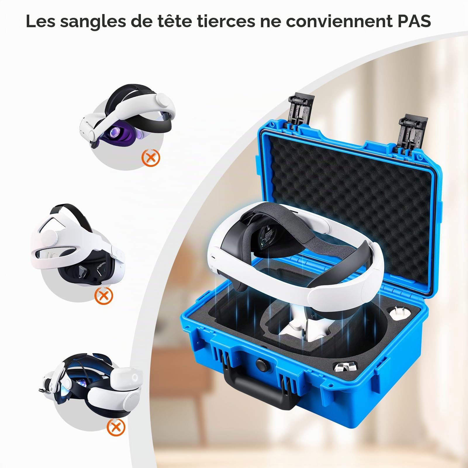 Lykus Titan OQ200 Étui Étanche pour Quest 3S/3 et Sangle Elite