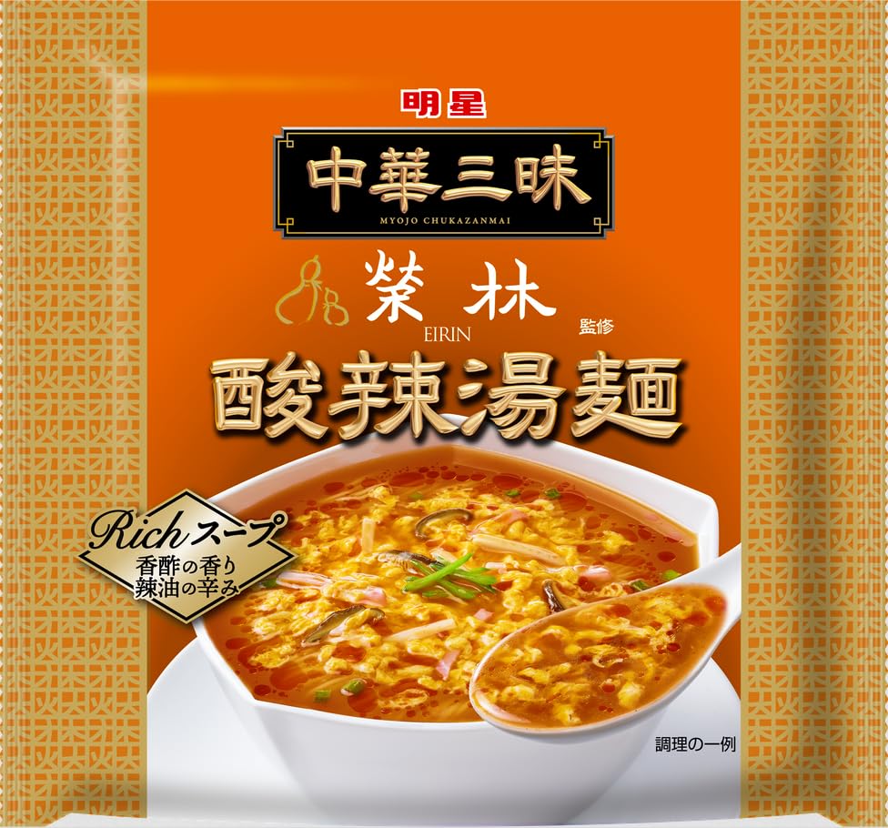 Amazon.co.jp: 明星 中華三昧 6種12食アソート（ 酸辣湯麺,広東風醤油