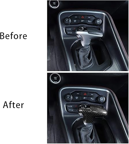 Vista 24 de Voodonala Para Challenger Charger ABS - Pomos de palanca de cambios para Dodge Challenger Charger 2015-2025+ Dodge Challenger Charger Accesorios