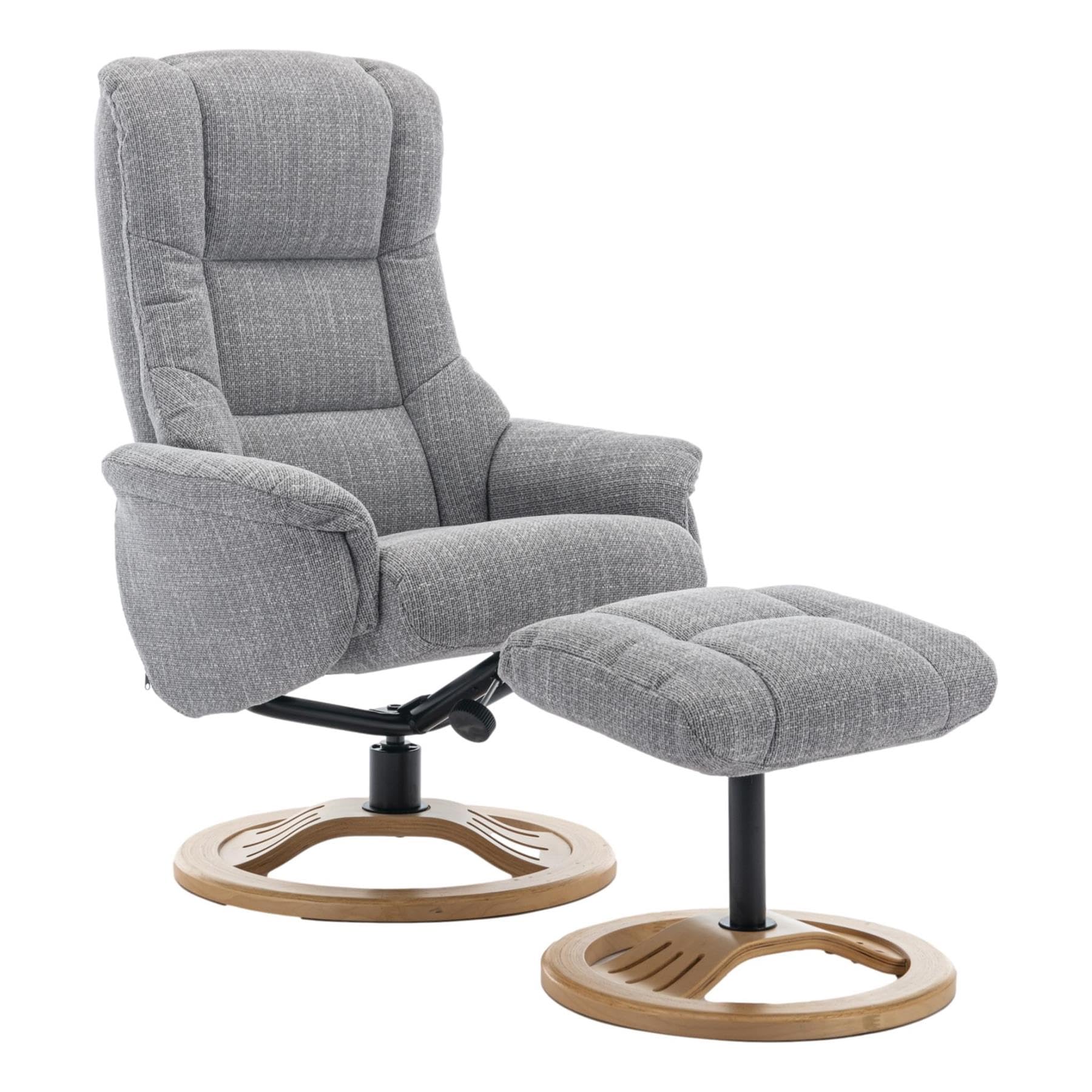 Sponsored Ad – Morris Living The Mandalay Swivel Recliner Chair & Footstool in ChaCha Dove Grey Fabric