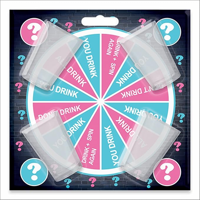 Spin A Drink Shot Game With A Wheel And 4 Glasses Create Lot Of