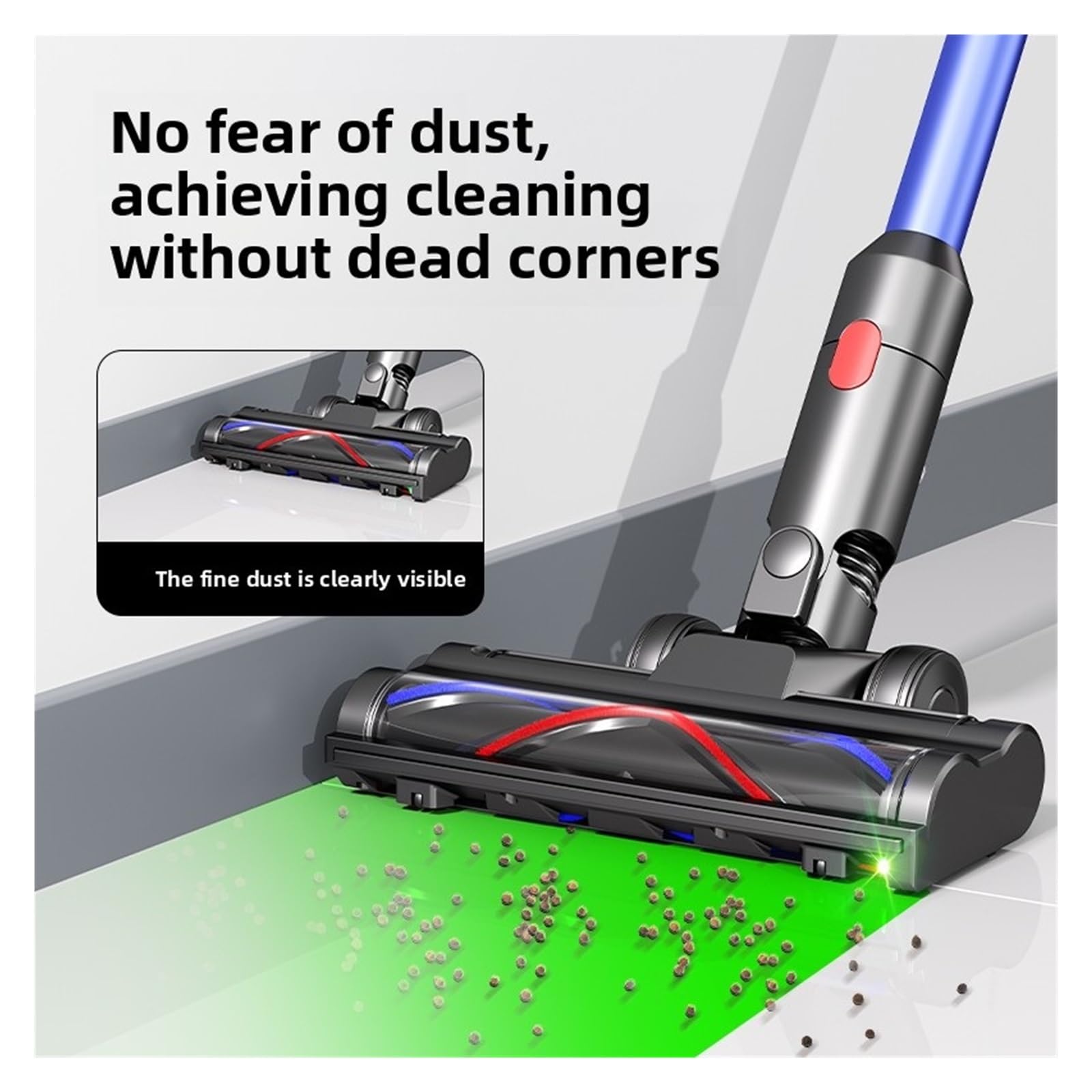 Dyson V12ヘッド LEDライト付き Amazon.co.jp: ダイソン対応 グリーンLEDライト付きクリーナーヘッド