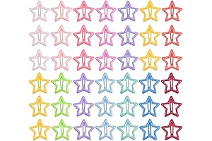 60 Pieces Star Snap Hair Clips
