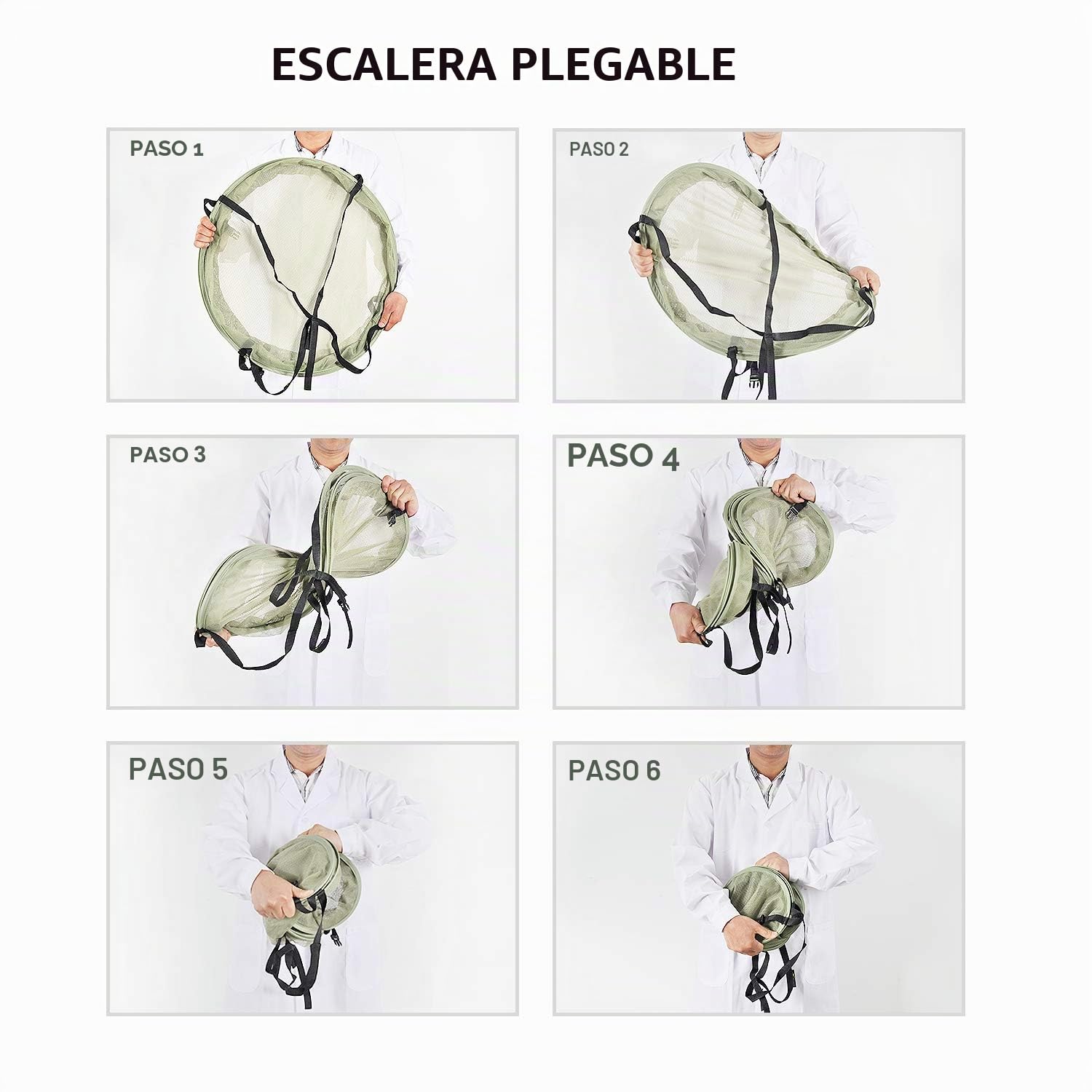 iPower 3 pies de diámetro con 6 Capas de Anillos de Acero Plegable Resistente Estante de Secado hidropónico de Malla Plegable