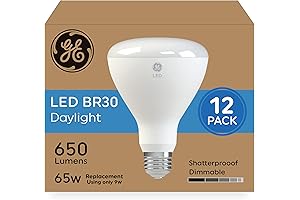 GE Classic LED 65W Daylight Indoor Floodlight BR30 Bulbs (12 Pack)