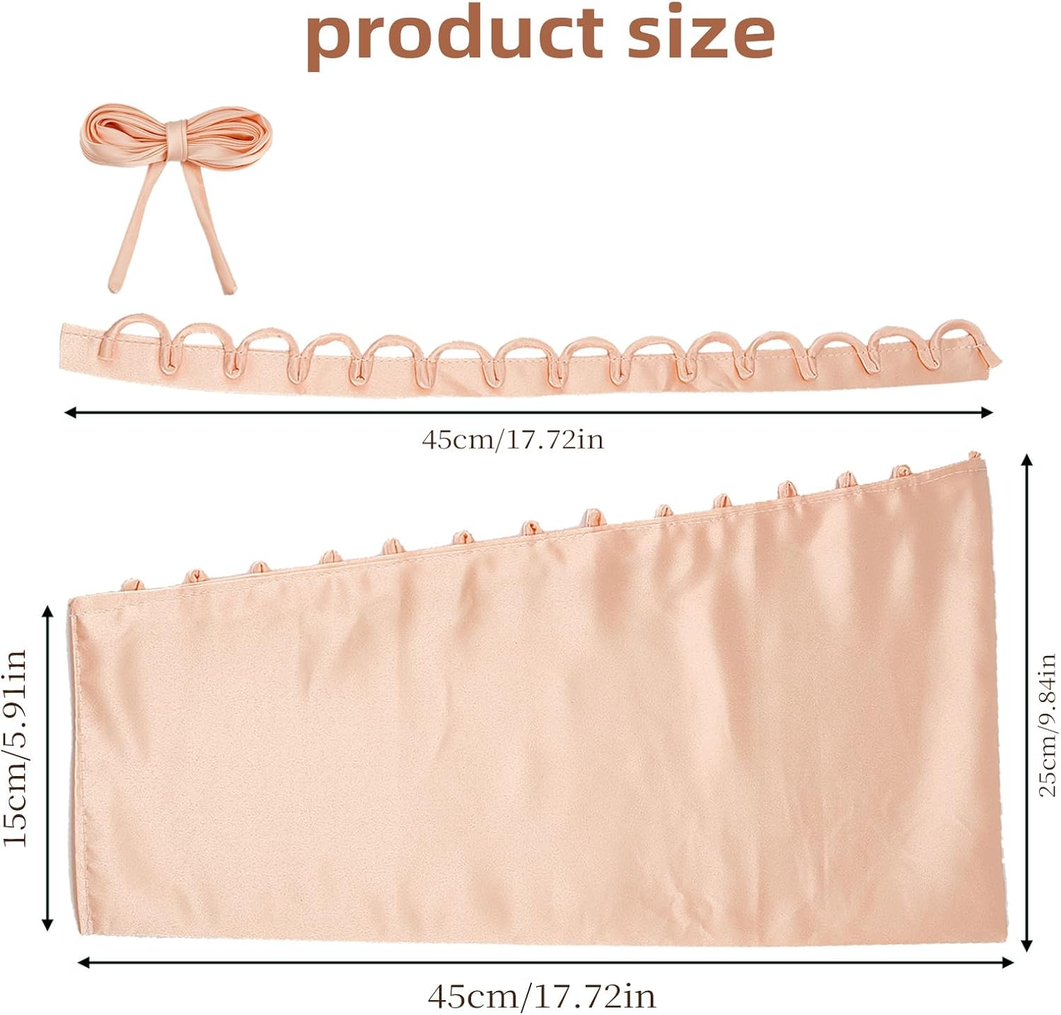 NICENEEDED Satin Corset Back Kit, Light Pink Bridal Dress Zipper Replacement Set, Adjustable Lace-up Back Replacement Gown Satin Corset Kit Loops for Women - Image 2