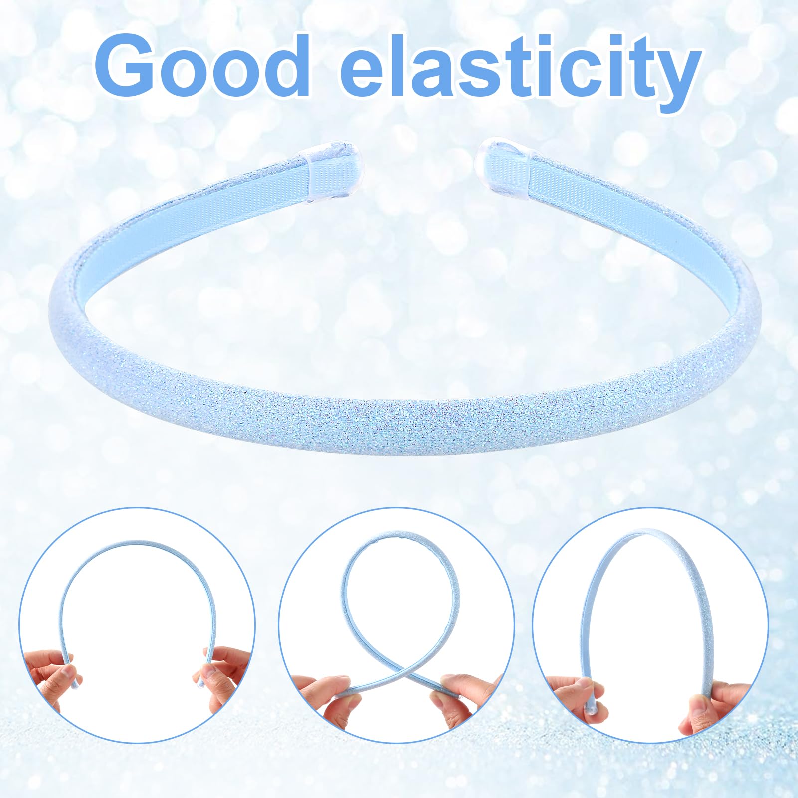 Fasce per capelli con strass Hot Fix Fasce per capelli larghe elastiche Fasce per capelli larghe elasticizzate per donna Copricapo Copricapo Turbante Copricapo  200000297