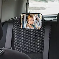 Espelho de segurança para assento de carro para bebês virados para trás, visão ampla clara, rotação de 360°, observe facilmente o movimento do bebê, seguro, inquebrável