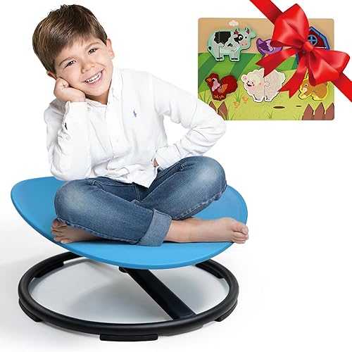 Silla giratoria sensorial para niños, silla giratoria sensorial para niños con autismo, sillas de entrenamiento de coordinación corporal, asiento