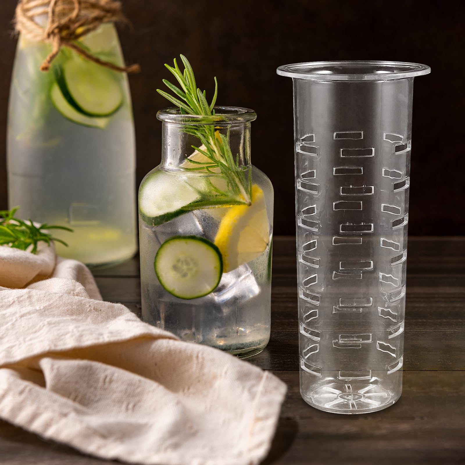 Cabilock Dispensador de bebidas acrílico para zumo de huevo, dispensador de bebidas, repuesto para huevo, fruta, dispensador de zumo