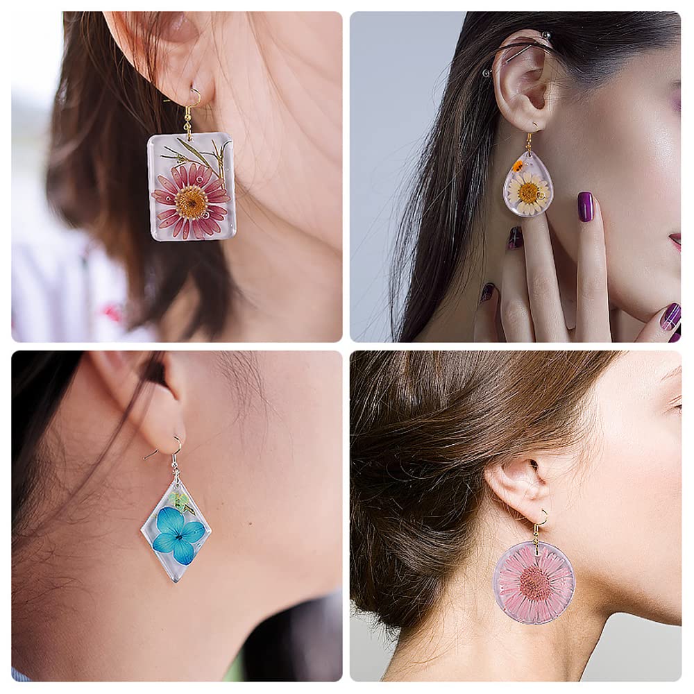 Orecchini Pendenti In Resina E Acrilico - Forma Geometrica - Colore 2 - Regalo Originale Per Donne