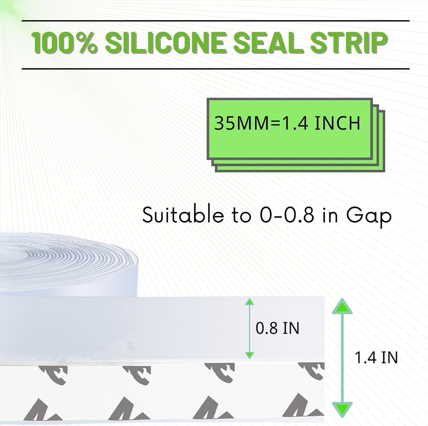 Updated Weather Stripping Door Seal, Door Draft Stopper Silicone Seal Strip for House and Glass Shower Doors for Windows Gaps of Collision and Side, Window Insulation for Winter