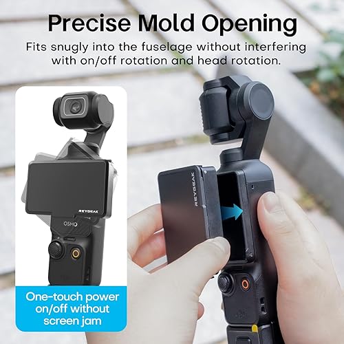 Miniatura 4 de REYGEAK Para DJI OSMO Pocket 3 Screen Sun Hood, Pocket 3 Screen Hood, plegable Gimbal Screen Protector Parasol para DJI Pocket 3 Accesorios