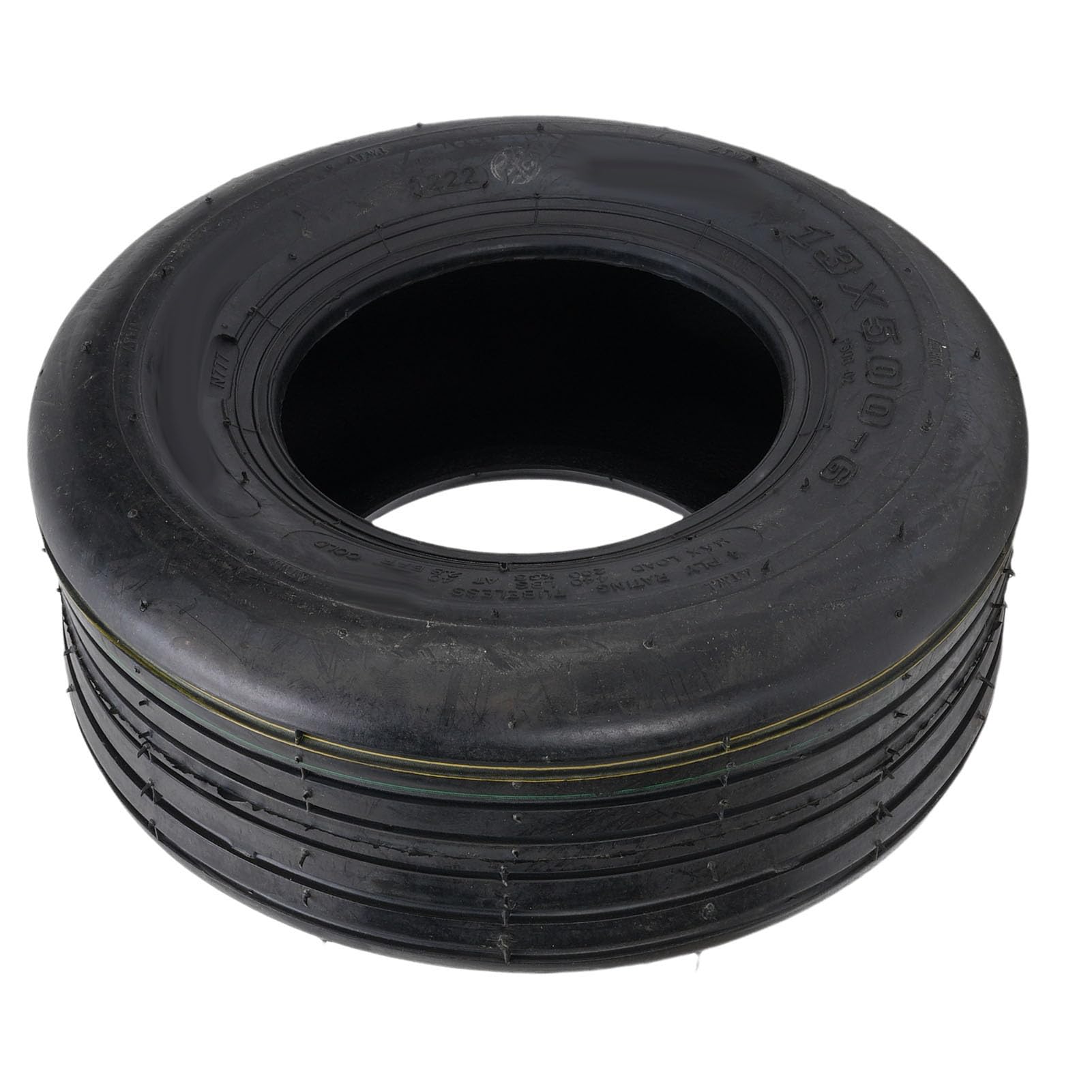 Tbest 13x5.00 6 Pneu Tubeless 4PR Pneus de Tondeuse Autoportée en Caoutchouc Tracteurs de Jardin Véhicules de Transport Brouettes