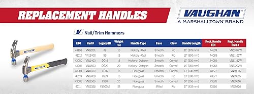 Miniatura 7 de Vaughan & Bushnell 99 Martillo profesional de 16 onzas, color blanco