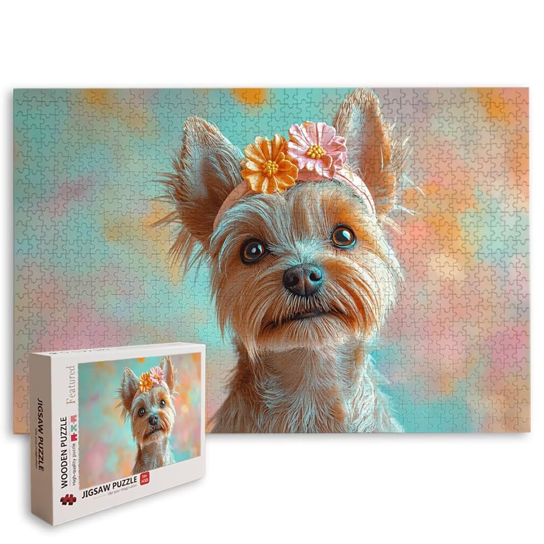 Puzzle 1000 Piezas, Puzzle Perro, Rompecabezas Adultos, Regalo Mujer -8217