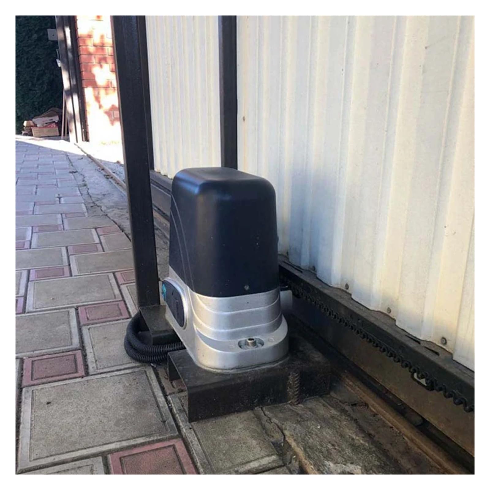 600Kg Sliding Gate Opener Drive With 4M Steel Racks WIFI Controller Touch Keypad Remote Control Electric Door Motor
