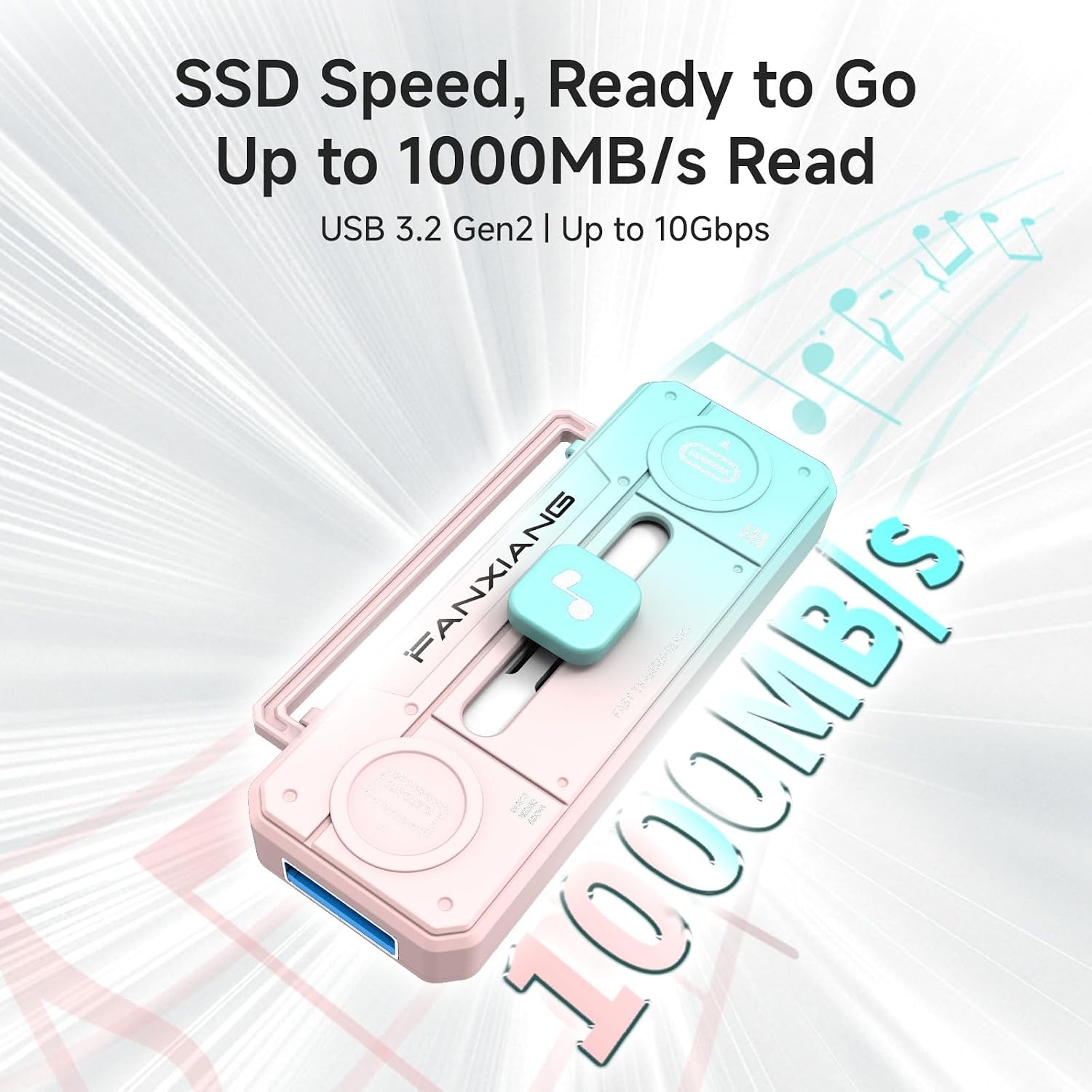 256GB External SSD USB Drive, Up to 1000MB/s USB-C & USB-A Portable SSD 5 71 m4VtpUQL. AC SL1500