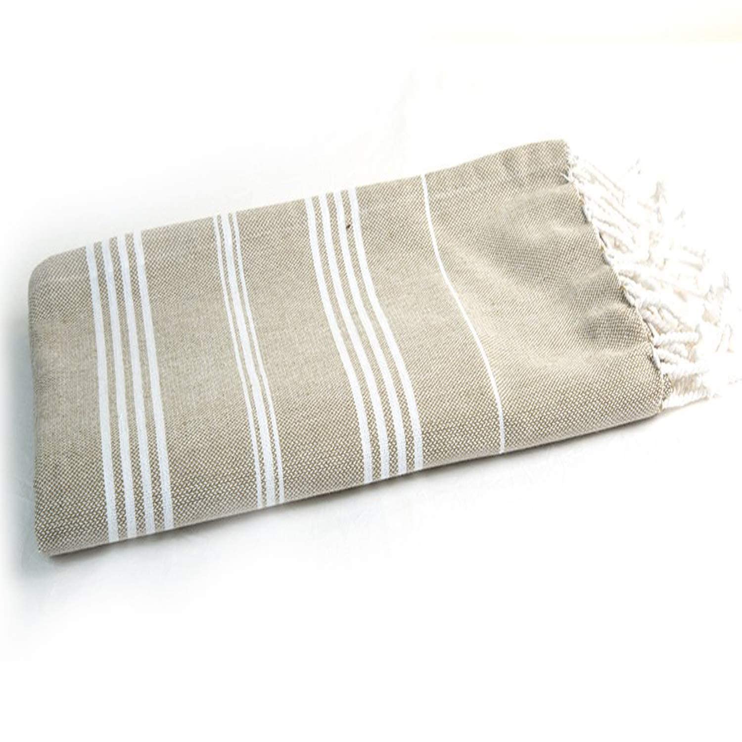 ROSSLYN Bath/Beach Towel Ultra Soft, Absorbent & Quick Dry Towel for Bath, Beach, Pool, Travel, Spa and Yoga 76x152 cm Set of 2 (Yellow Beige) 1