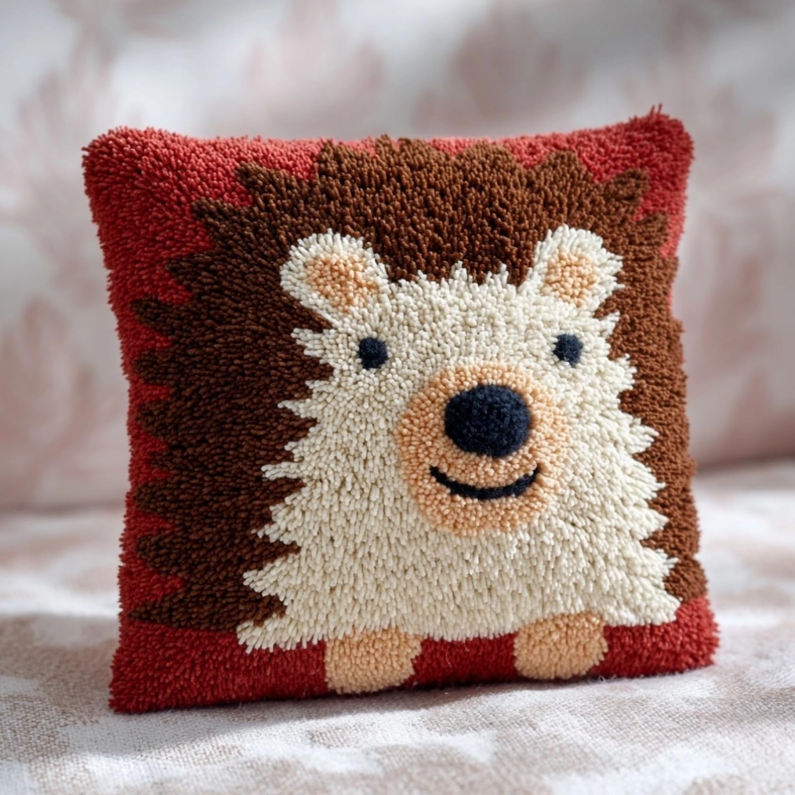 AxiangziK Latch Hook Cushion Kits,Hedgehog