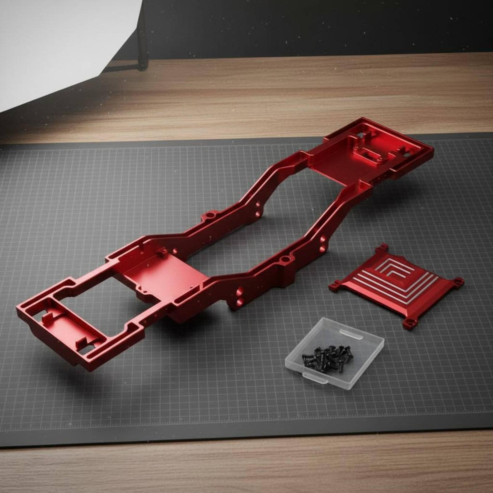Coche Eléctrico Chasis Bastidor Estructura Soporte de Caja de Engranajes en Metal para Estabilidad Estructural y Tracción Mejorada Ajuste, Color to 1