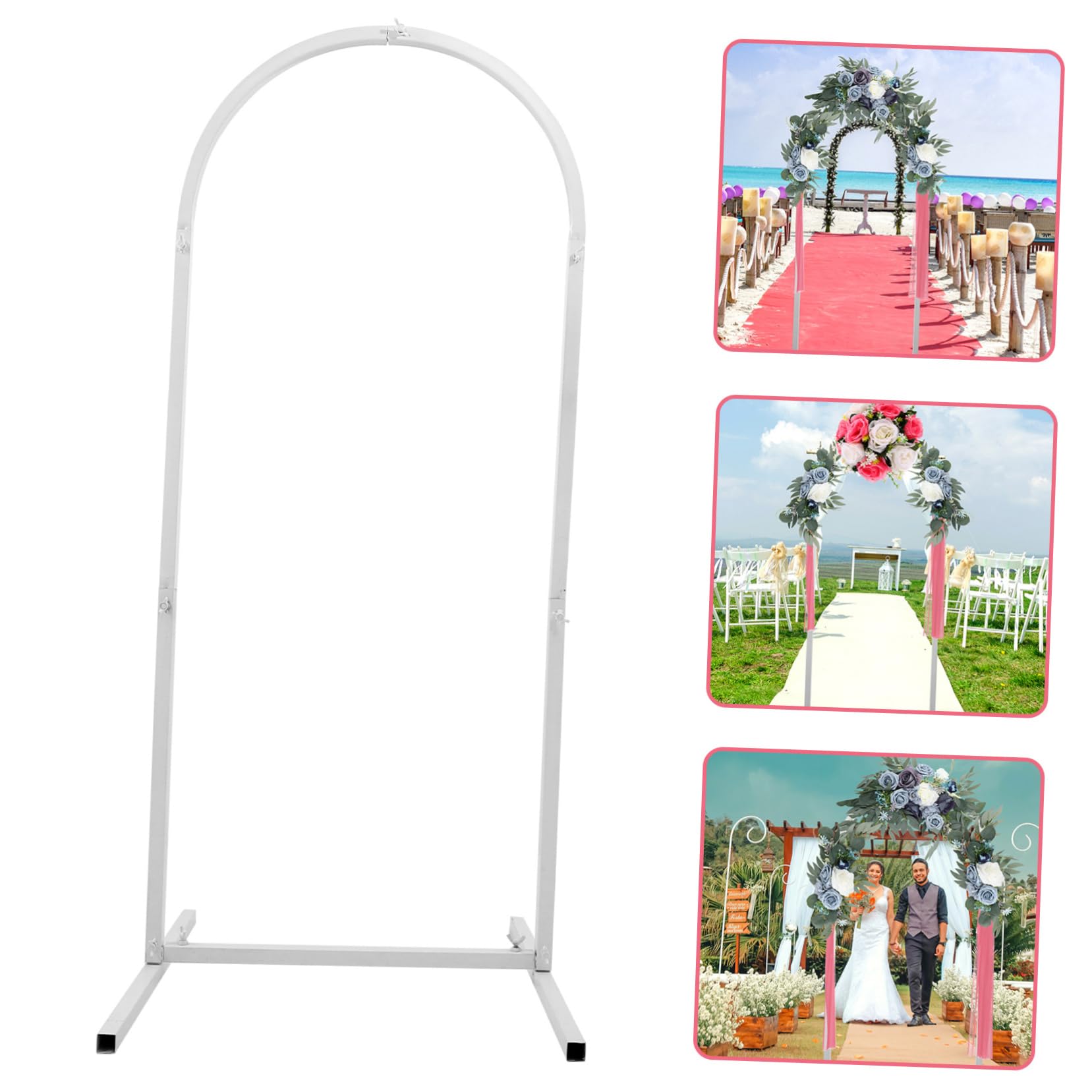 Arco Fondale in Ferro Bianco per Eventi e Matrimoni