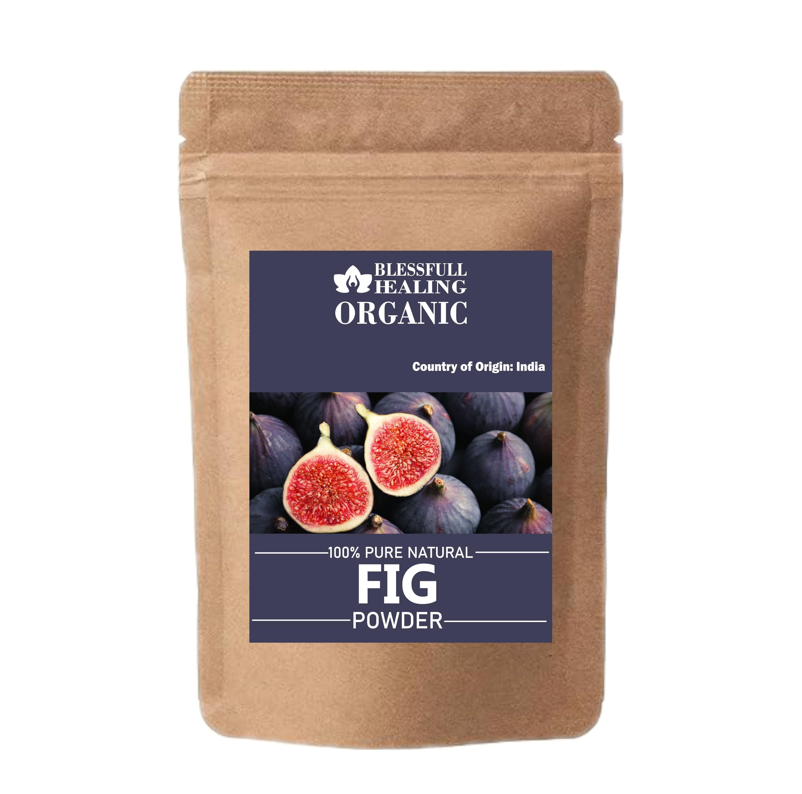 Blessfull Healing Organic Fig Powder 100% Pure Natural 100 Gram / 3.52 oz